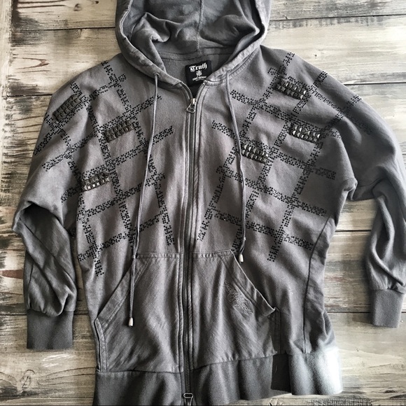 Embellished Dolman Hoodie - Picture 1 of 2